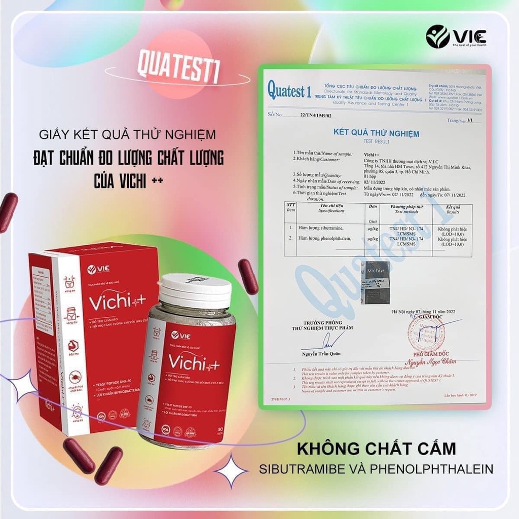 Giảm Cân Vichi++ VIC Organic Chính Hãng Tặng Khoá Cân - Giảm Cân Cho Cơ Địa Lờn