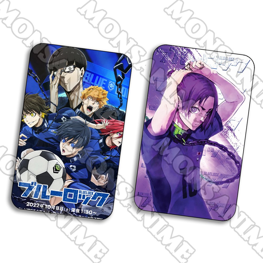 Ảnh card bo góc in hình BLUE LOCK Tiề n đạo số 1 ver Vệt màu thẻ bo viền 5*8cm anime chibi sưu tầm 1 tấm