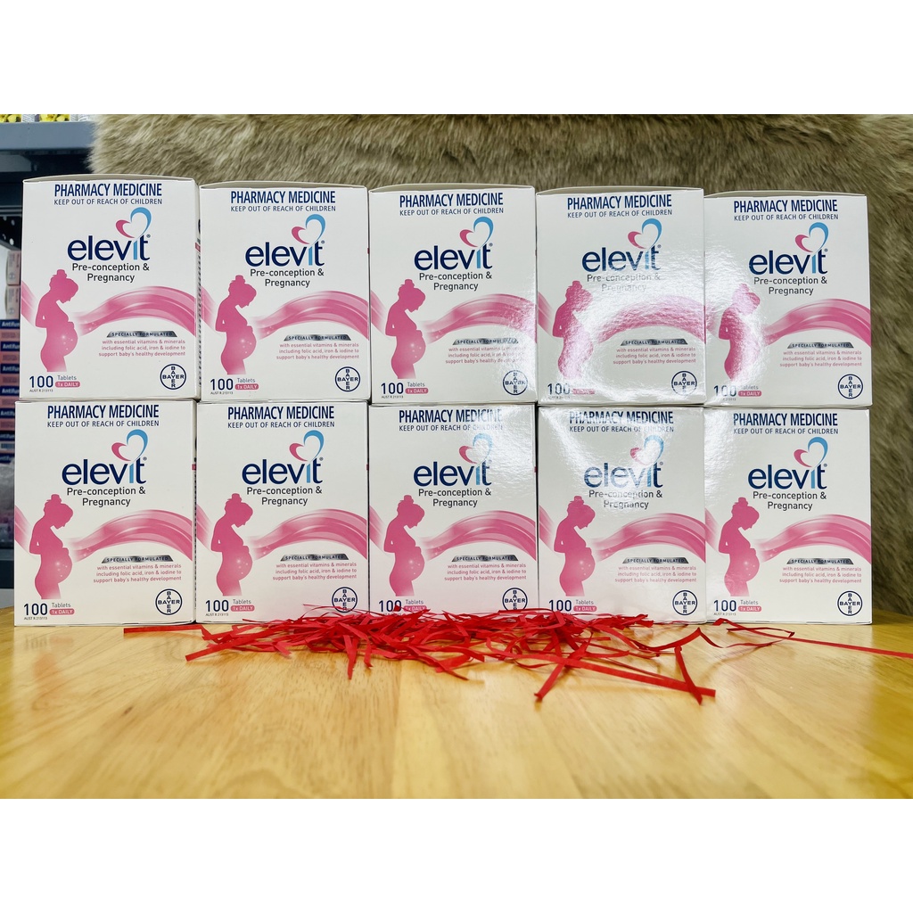 Viên Uống Vitamin Elevit Giúp Cơ Thể Mẹ Khỏe Mạnh Hộp 100 viên - nguyenphuongchau