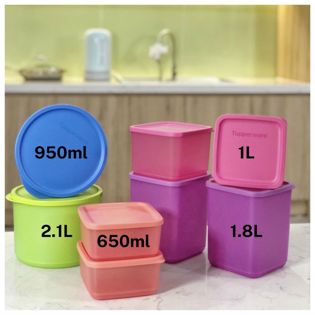 Bộ hộp trữ đông, trữ mát Tupperware Freezermate 8 và Magic set 16 - Bảo hành trọn đời - Nhựa nguyên sinh an toàn