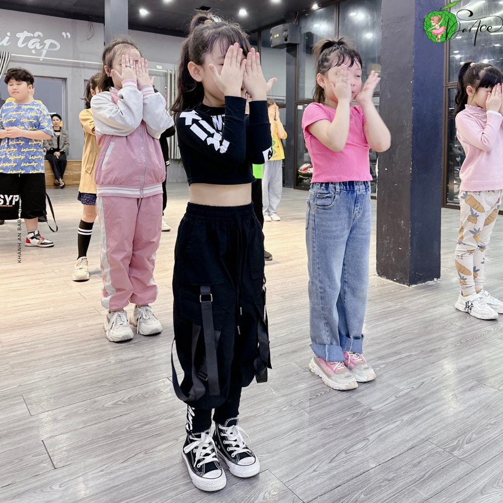 Quần Jogger nhảy FANE bé trai bé gái hiphop đi chơi đi nhảy đồ tập zumba tiktok dance hiện đại