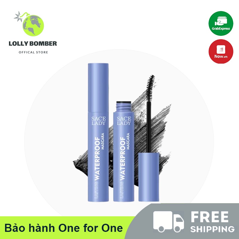 Mascara chống thấm nước -SACELADY cong mi tươi mi Mỹ phẩm trang điểm lông mày ,và lâu trôi 6g