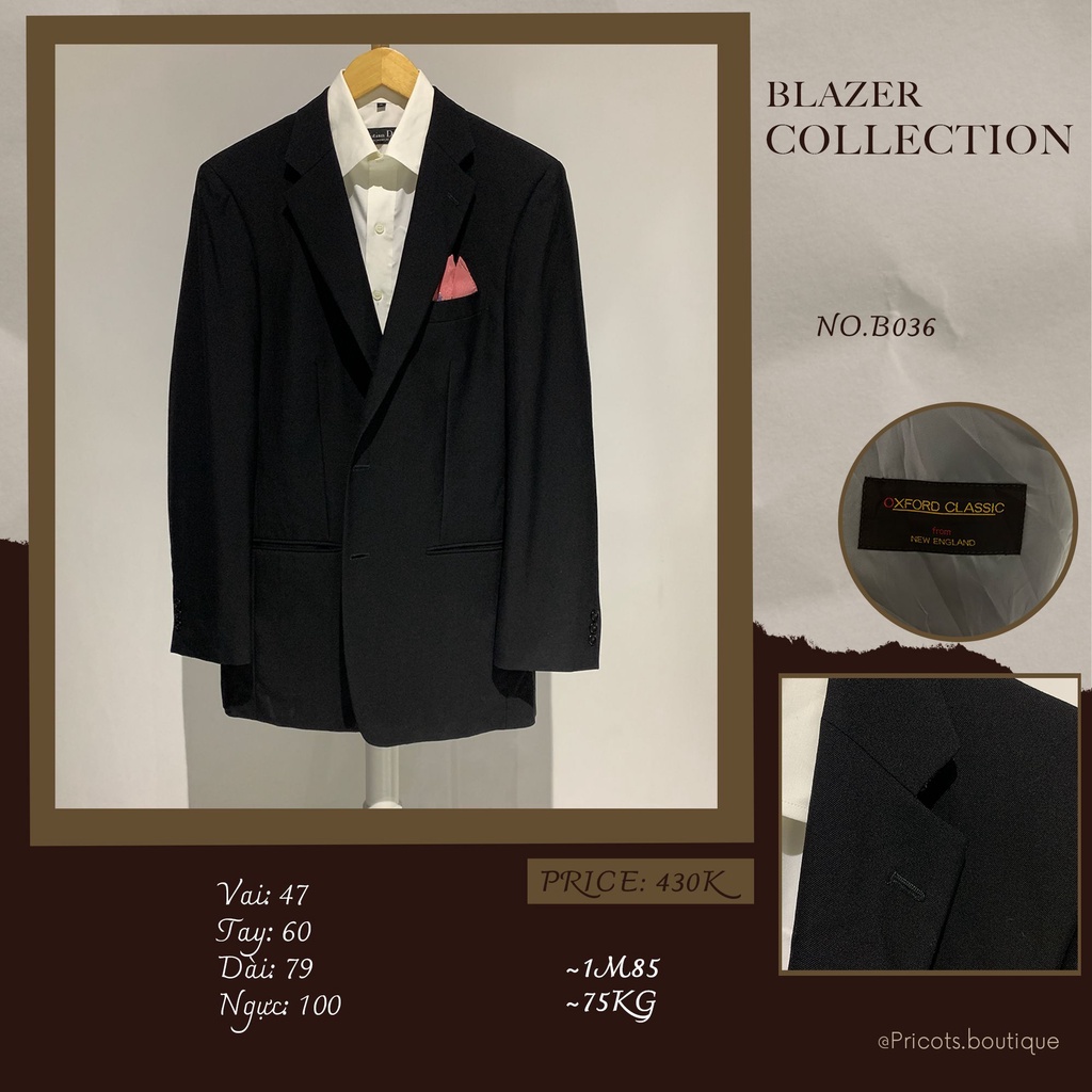 10 mẫu blazer nam đen trơn, xanh navy 1 hàng khuy / 2 hàng khuy, 2-4-6 nút