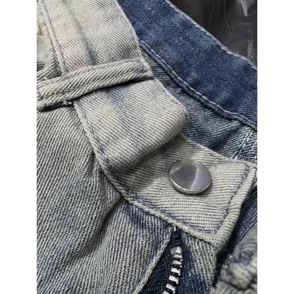 Quần Jean nam streetwear tôn dáng "Vintage" unk23 màu xanh nhạt