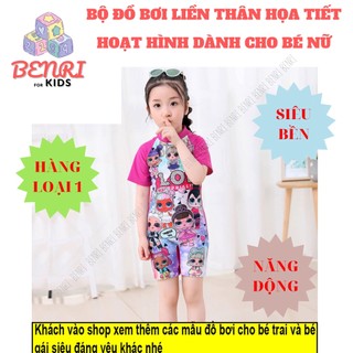 Đồ bơi bé gái áo tắm bé gái liền thân benri mã doboi010