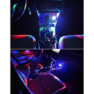Đèn led đổi màu mini, cổng USB 5V, đèn vũ trường mini