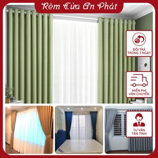 Rèm cửa 2 lớp rèm cửa chống nắng vải gấm cao cấp 2 lớp trang trí phòng - rc02