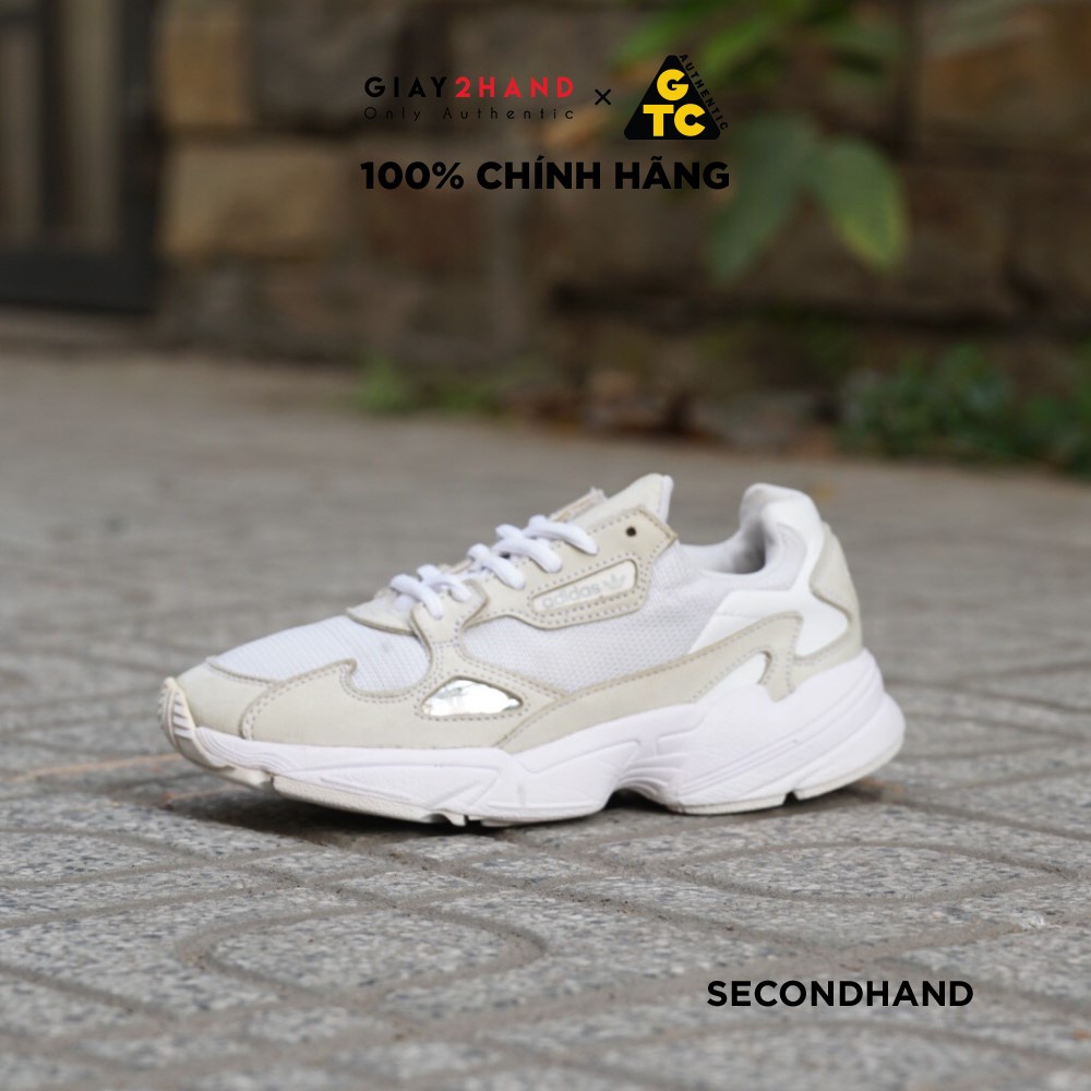 Giày Thể Thao ADIDAS FALCON CRYSTAL WHITE B28128 CŨ CHÍNH HÃNG