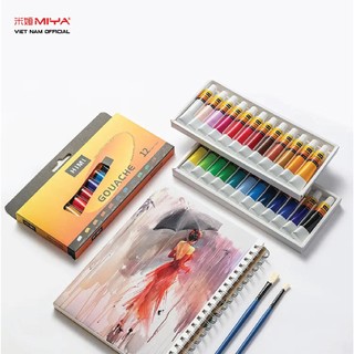 [MIYA VIỆT NAM OFFICIAL] Set Gouache Himi Miya tuýp 12ml (set 12/18/24/36)