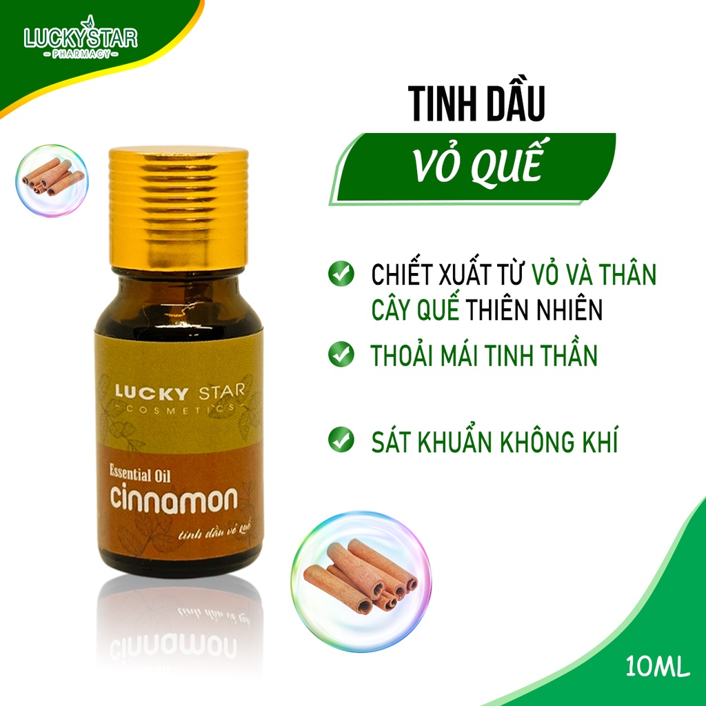 Tinh Dầu Xông Phòng Lucky Star Tặng Quà Treo Xe 10ml