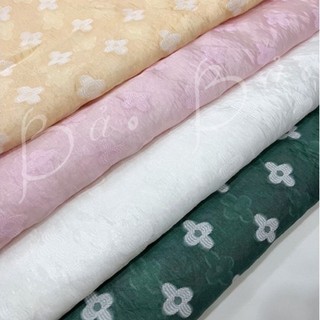 Vải tơ organza nhũ thêu hoa mềm mỏng nhẹ rũ khổ 1m50