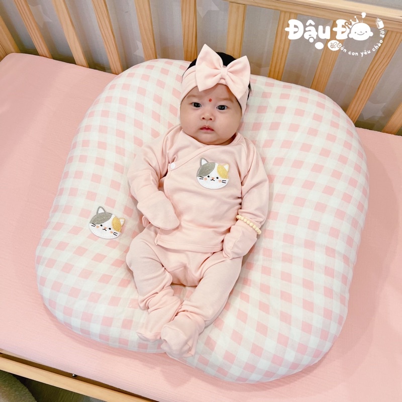 Bộ sơ sinh bambo sợi tre & cotton