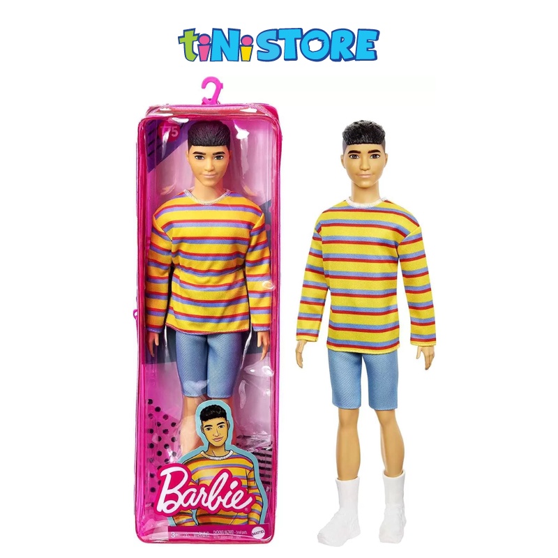 tiNiStore-Đồ chơi búp bê thời trang áo vàng Barbie DWK44966F-1