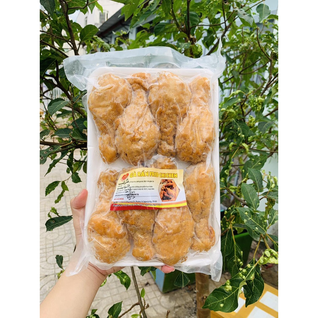 Đùi gà rán tẩm bột sẵn size lớn gói 8-10 cái Thành Đang Foods