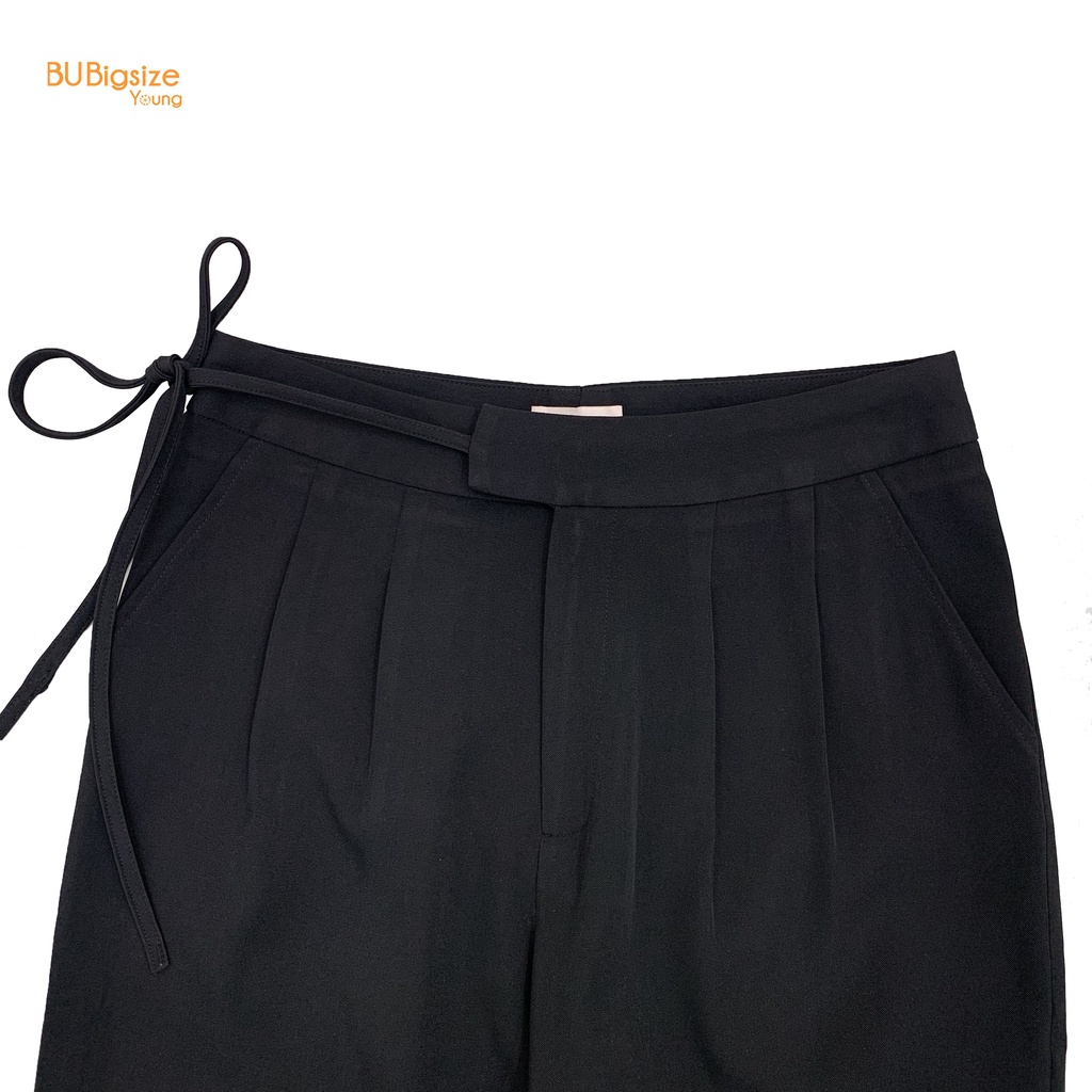 Quần ống rộng buộc dây bên BIGSIZE (55kg đến 95kg) - 23YQ04 - [BU Bigsize Young]