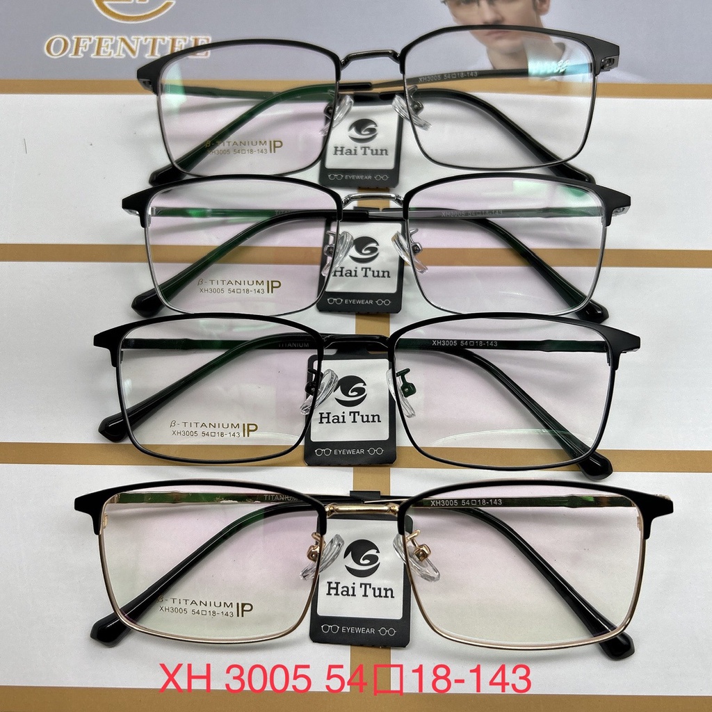 Thâm quyến nam lưới kinh doanh lông mày màu đỏ hợp kim loại kính gọng titan cận thị full frame nửa bán buôn