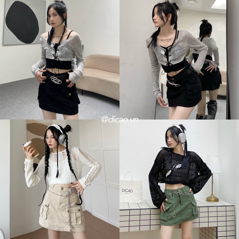 CHÂN VÁY TÚI HỘP JEAN DẠNG NGẮN HOT TREND [ Hàng Có Sẵn Ship Liền Hoả Tốc]