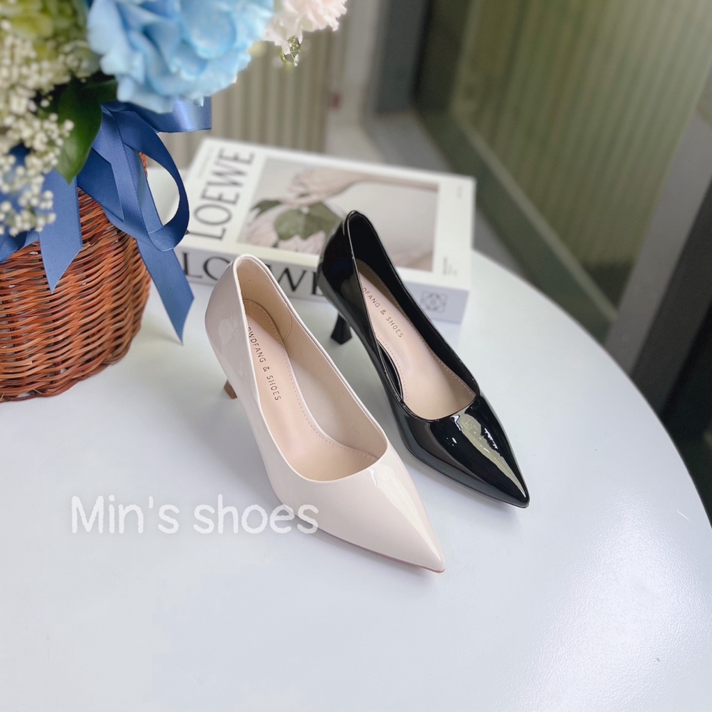 Min's Shoes - Giày Cao Gót Mũi Nhọn Da Nano Mềm Cao Cấp C97