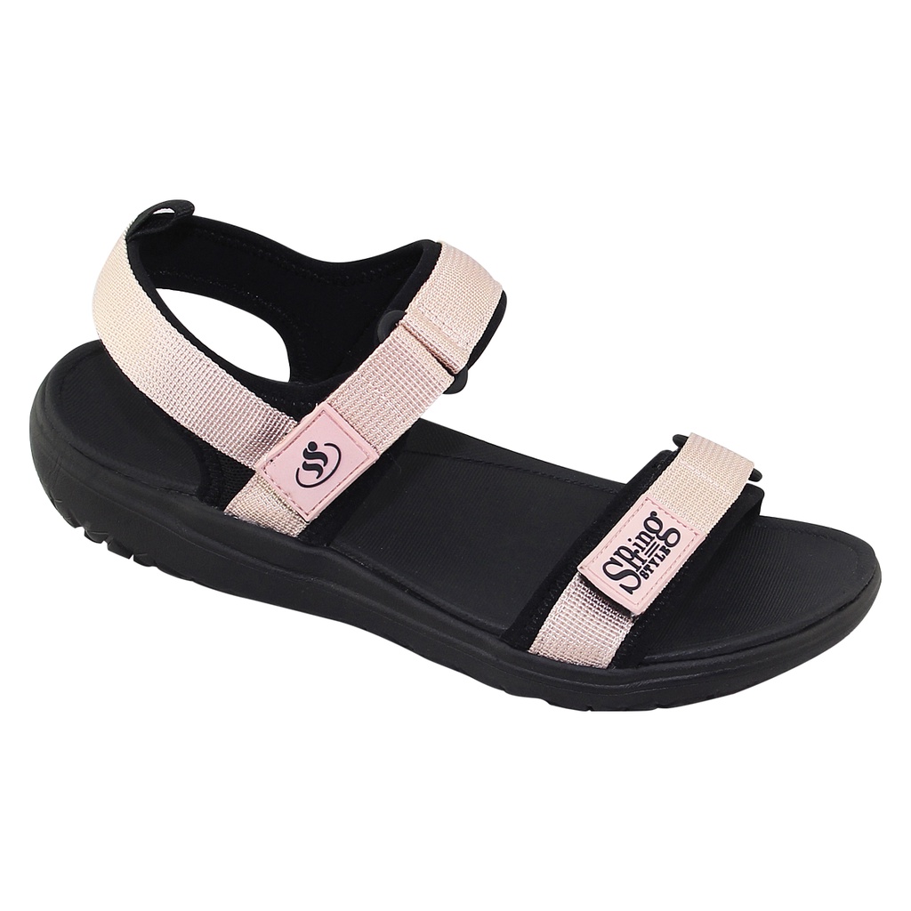 Sandal đế bằng nữ Bita's SYN.275 (Đen + Hồng + Xám + Xanh lá)