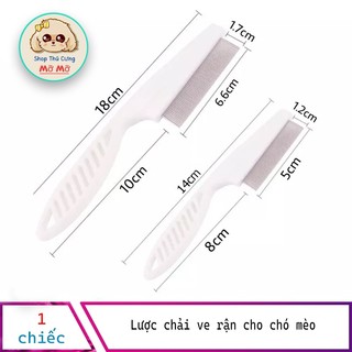 Lược chải ve rận cho chó mèo - Lược chải lông cho chó mèo 2 size lựa chọn