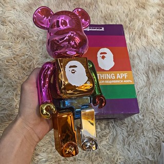 Mô hình bearbrick 400% abs multicolor bape trang trí, decor ,quà tặng