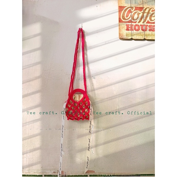 Túi đeo chéo lưới - Ollin bag crochet - Tote bag