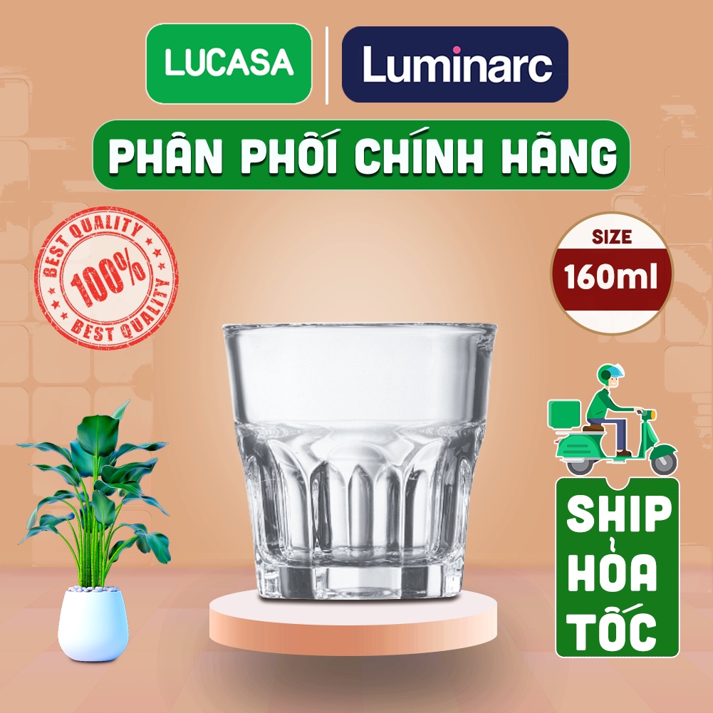 Ly Thủy Tinh Luminarc Cloudy 160ml - Loại Thấp L5358 | Phân Phối Chính Hãng