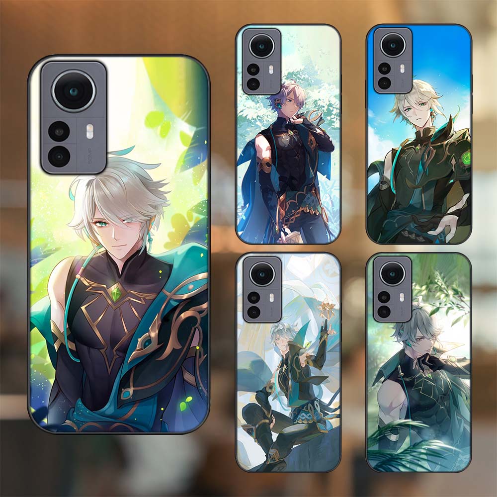 Ốp lưng Xiaomi 12 Pro 5G viền đen in hình Alhaitham Genshin Impact