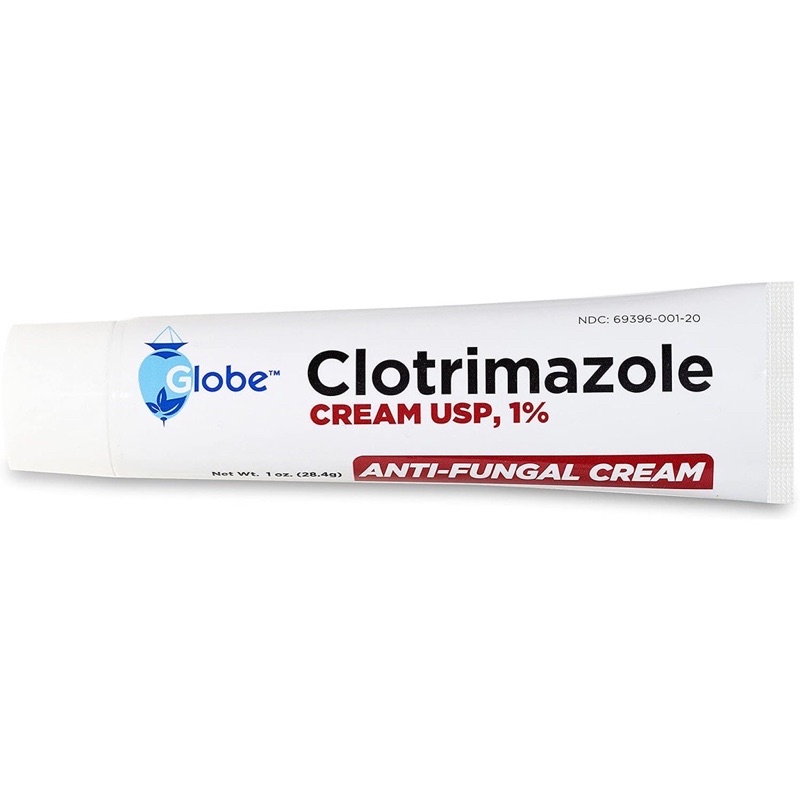 Kem bôi nấm chân làm dịu da, giảm ngứa, bỏng rát, nứt nẻ do nấm ngoài da 30g Globe Clotrimazole Antifungal Cream 1%