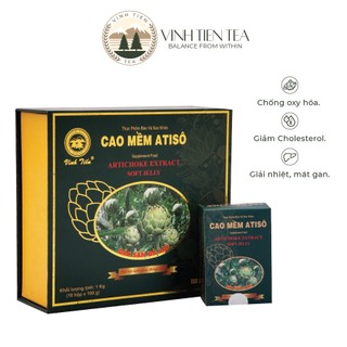 Cao Mềm Atiso Đà Lạt Vĩnh Tiến Hộp 1kg (10 hộp nhỏ x 100g) Artichoke Extract Softy Jelly