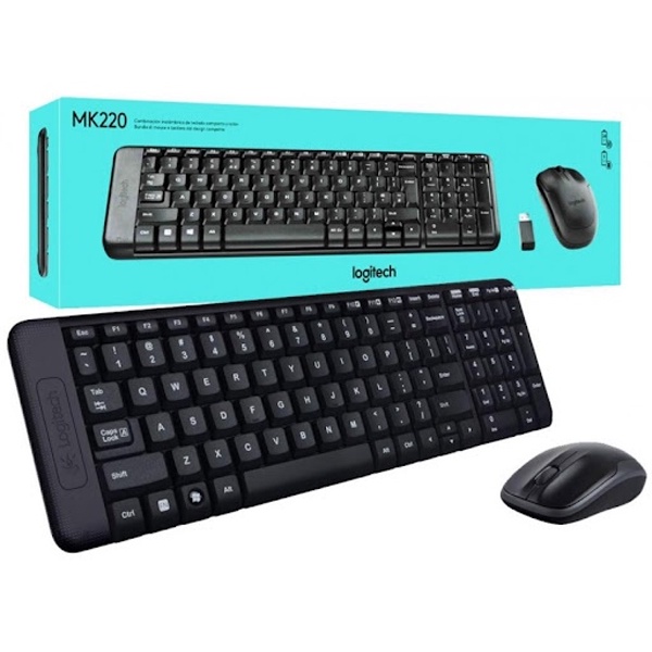 Bộ Phím Chuột Không Dây Logitech MK220 Hàng Chính Hãng Tặng Lót Chuột