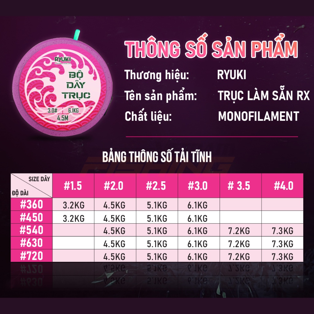 Trục Làm Sẵn RYUKI RX