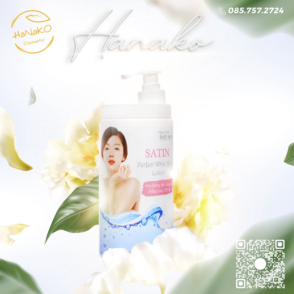 Kem Dưỡng Thể Trắng Da Satin Doctor Baby Skin (1000ml)