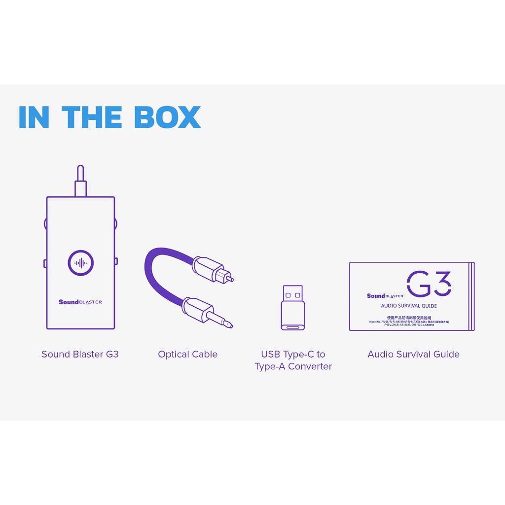 Bộ Khuếch Đại Âm Thanh Sáng Tạo Blaster G3 USB-C DAC Cho Tay Cầm Chơi Game PS4 Nintendo Switch