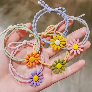 Dây cột tóc hoa cúc phong cách hàn quốc siêu dễ thương phụ kiện tóc