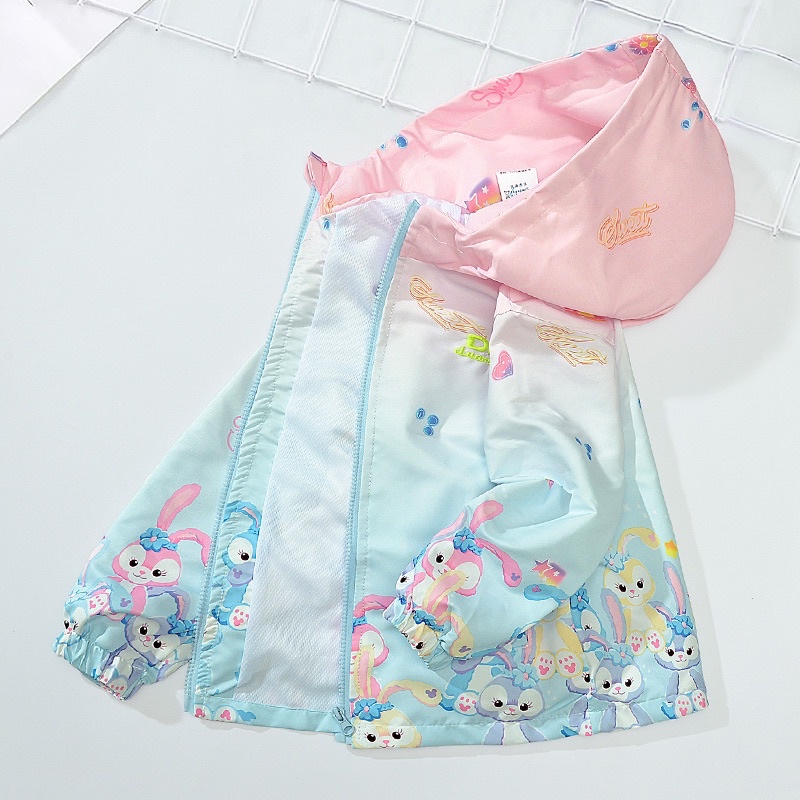 Áo khoác dù hai lớp chống thấm nước dành cho bé gái từ 15kg đến 40kg - Mebena