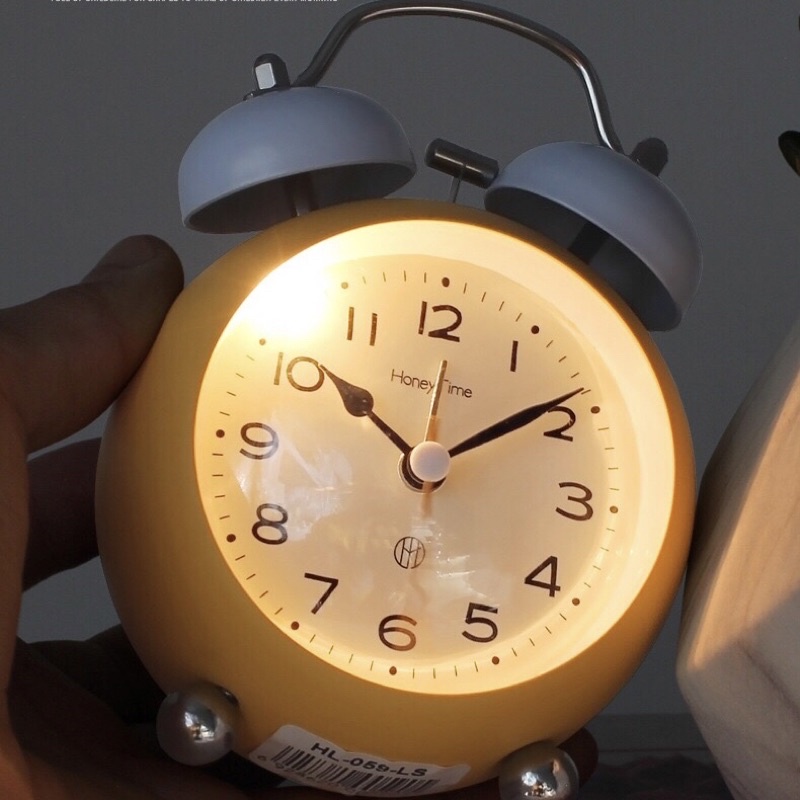 Đồng hồ báo thức  để bàn có chuông reo và đèn led