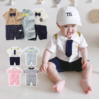 Bodysuit Body Tay áo ngắn Cotton Romper cho bé trai bé gái
