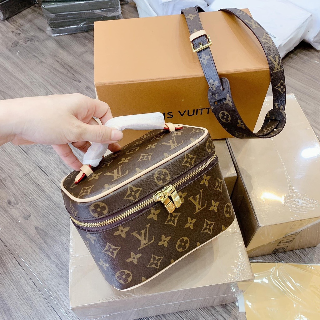 Túi cốp LV kèm lót hình vuông size 20 fullbox nam châm hot 2023