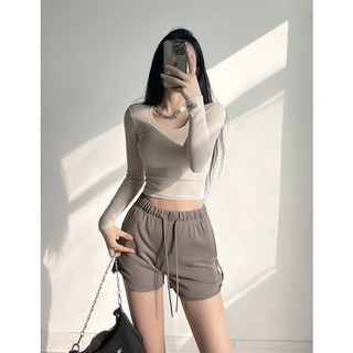 Áo thun croptop cổ tròn #1269 ORDER