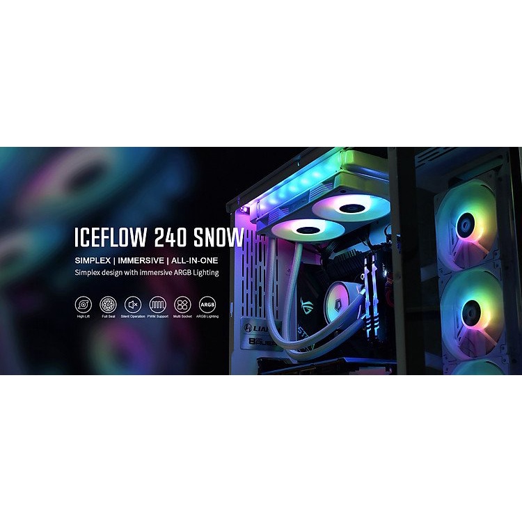 Tản Nhiệt Nước IDCOOLING ZOOMFLOW 240XT WHITE