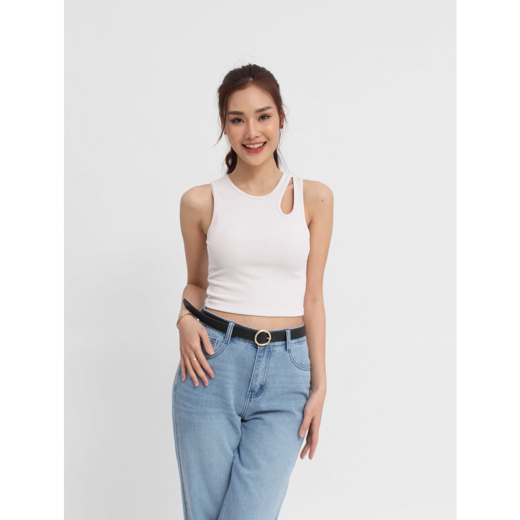 Áo croptop nữ VIỆTBROTHERS khoét vai 231APU02