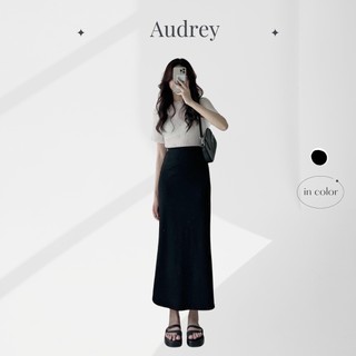 Cv045 chân váy cotton dáng dài cạp chun audrey