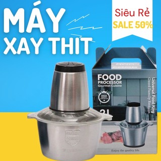 Máy xay thịt cối inox dao 4 lưỡi food processor 2 lít/ lưỡi dao