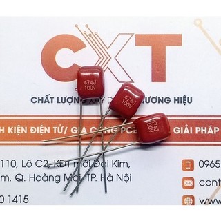 Tụ CBB 5mm các giá trị 100V