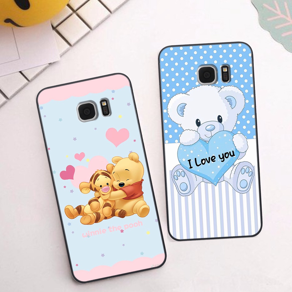 Ốp Samsung S6 / S6 EDGE / S7 / S7 EDGE in hình gấu cute dễ thương siêu xinh đáng yêu