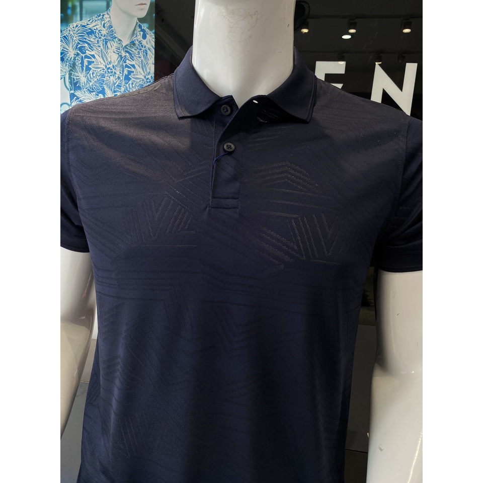 OWEN - Áo Polo nam Owen màu XANH ĐEN chất thun lạnh 231210 - Áo thun nam ngắn tay có cổ