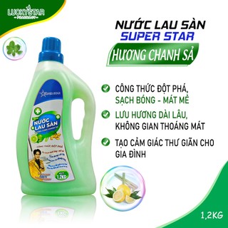 Nước lau sàn super star - hương chanh sả gừng 1kg