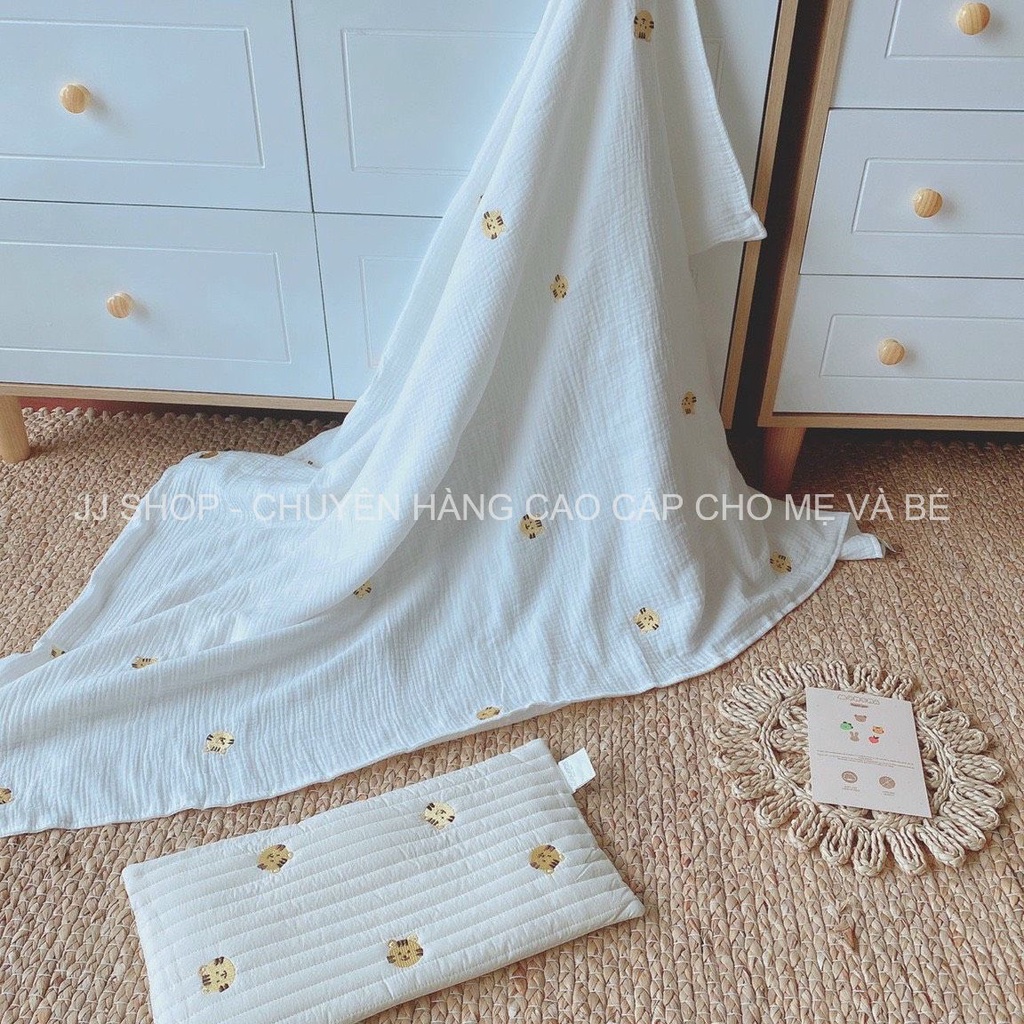 Chăn Gạc Organic MONONA Dùng Cho 4 Mùa Cho Bé
