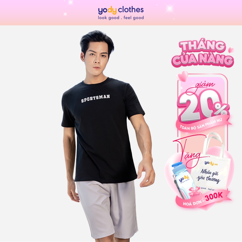 Bộ đồ nam thể thao YODY Sportman thấm hút mồ hôi vân động thoải mái SBM5047